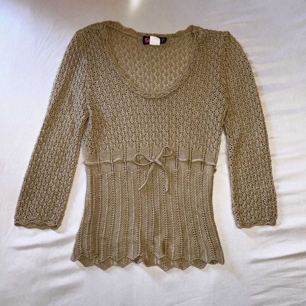 Knitted Beige Top || SayWhat USA